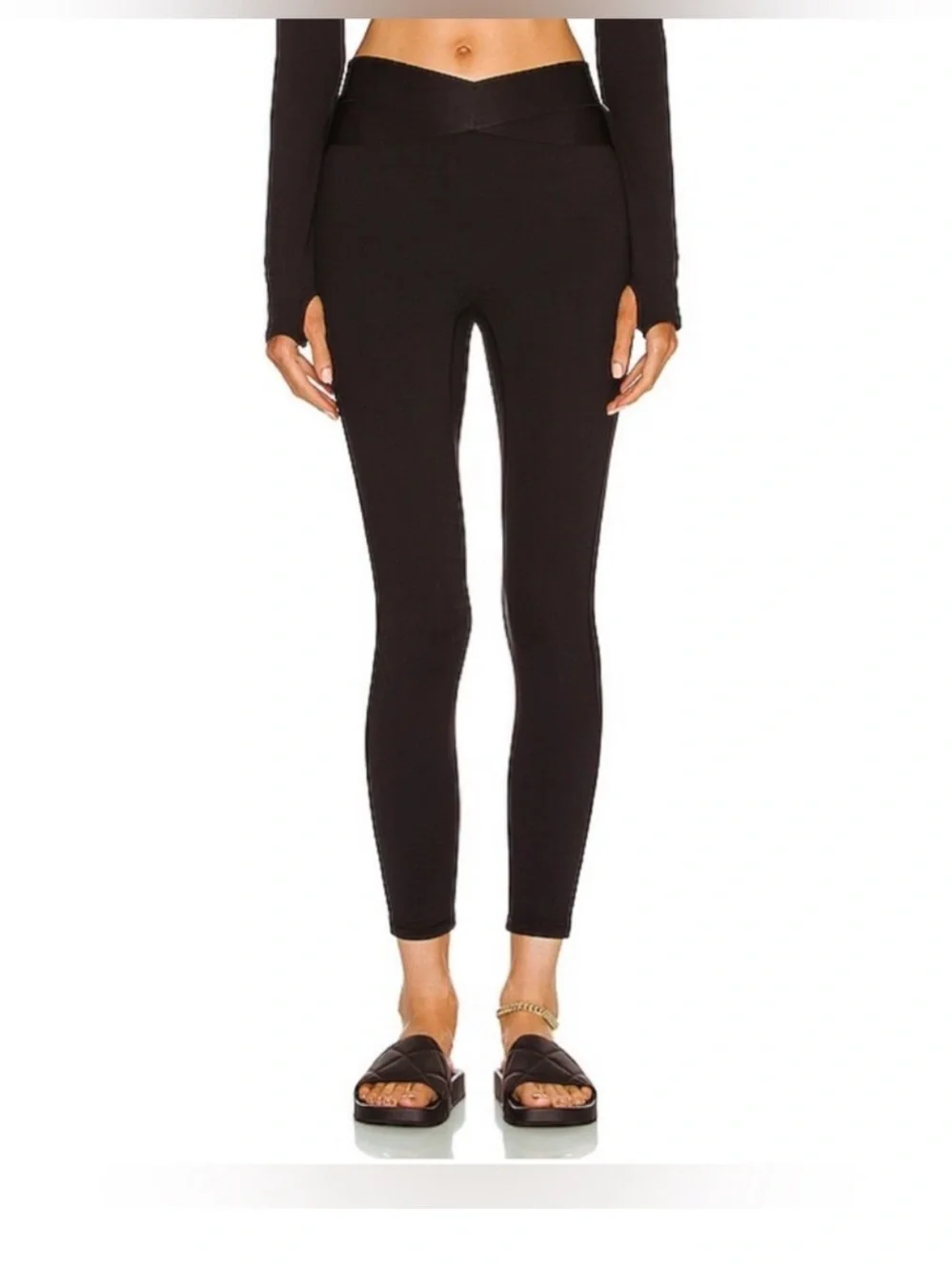 Le Ore Corso crossover leggings black XXS